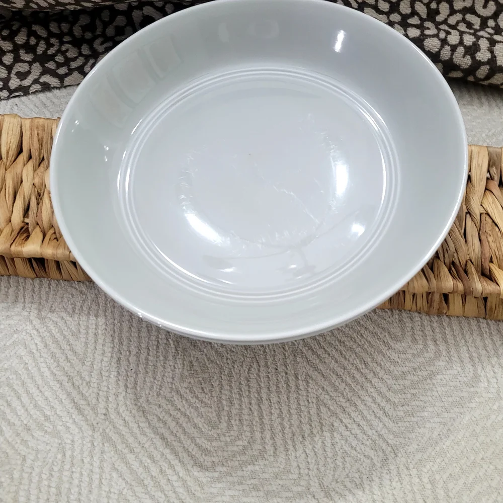 Crate&Barrel White Ceramic Serving Bowls